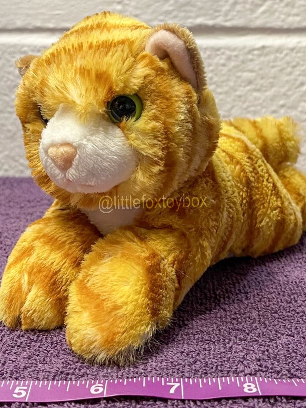 Aurora Mini Flopsie Ginger Cat Plush 2023 Orange Tabby Kitty Realistic ESSA Cute
